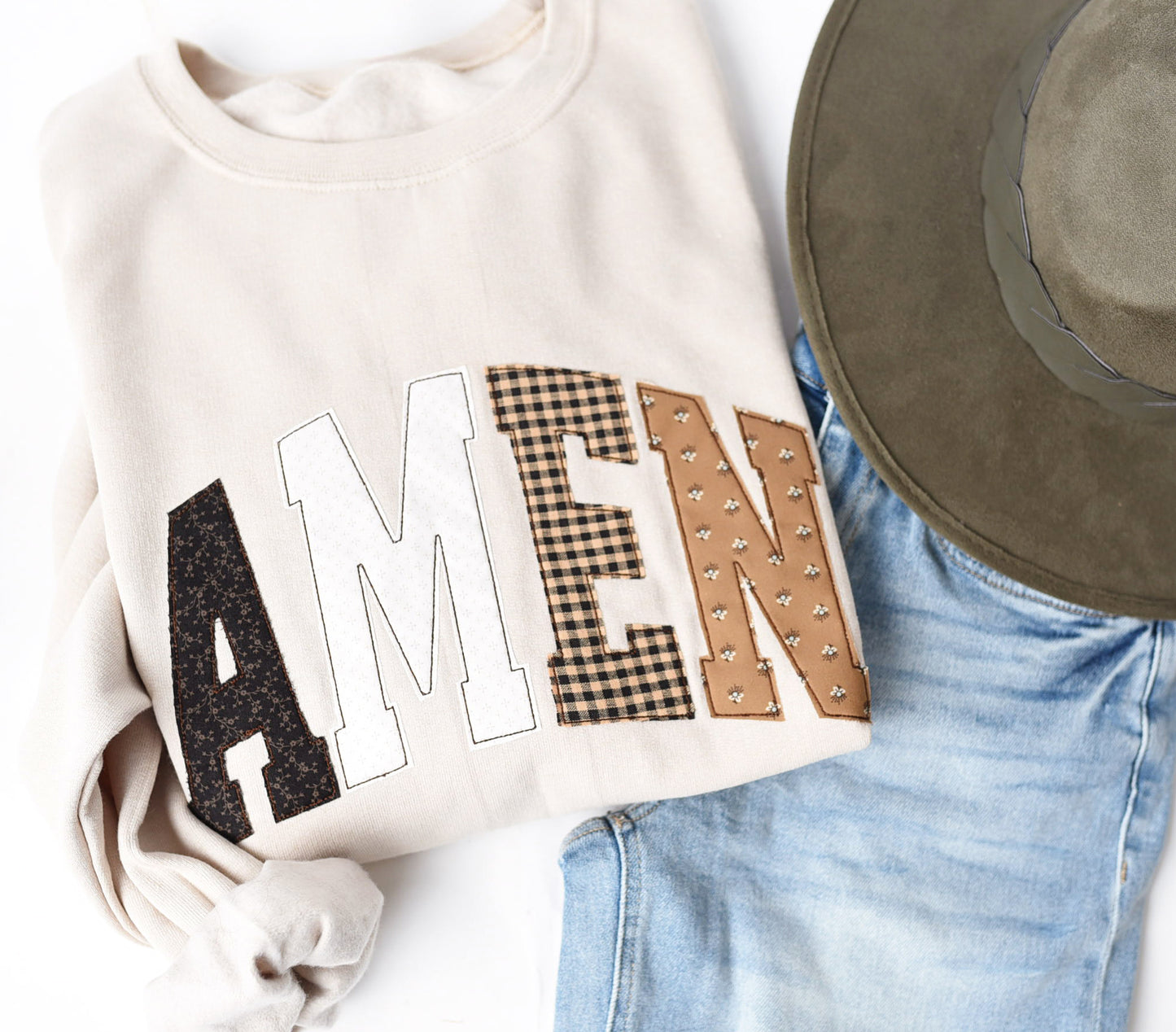 Amen Applique Sweatshirt
