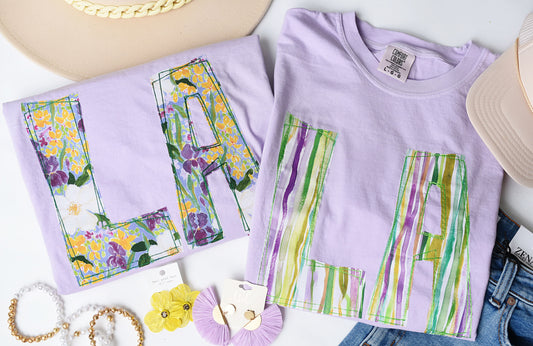 La Mardi Gras Tee Applique