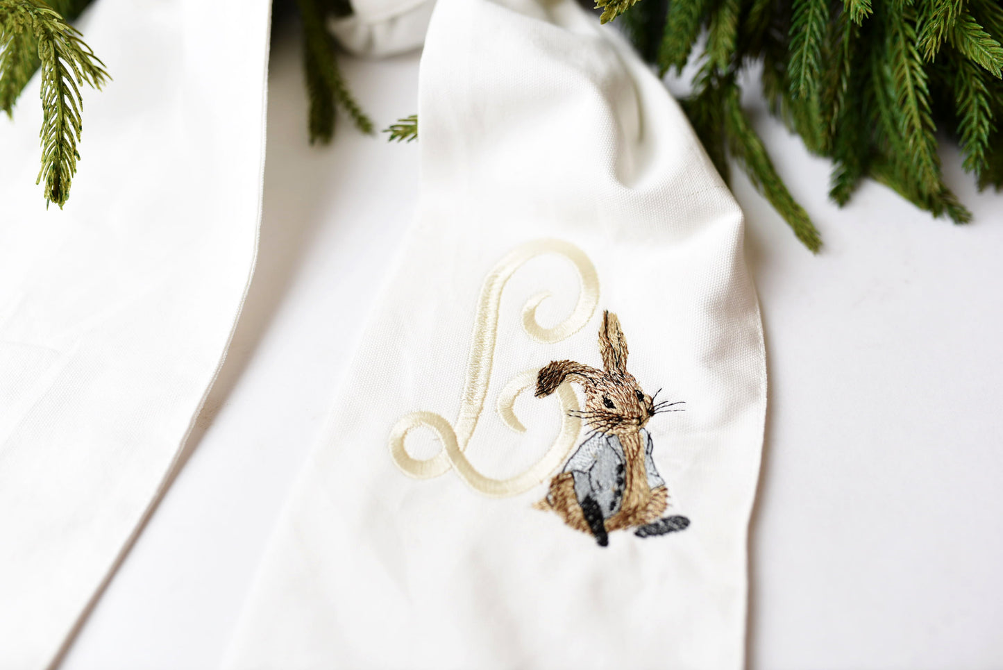 Little Bunny Foo Foo Wreath Sash + Initial