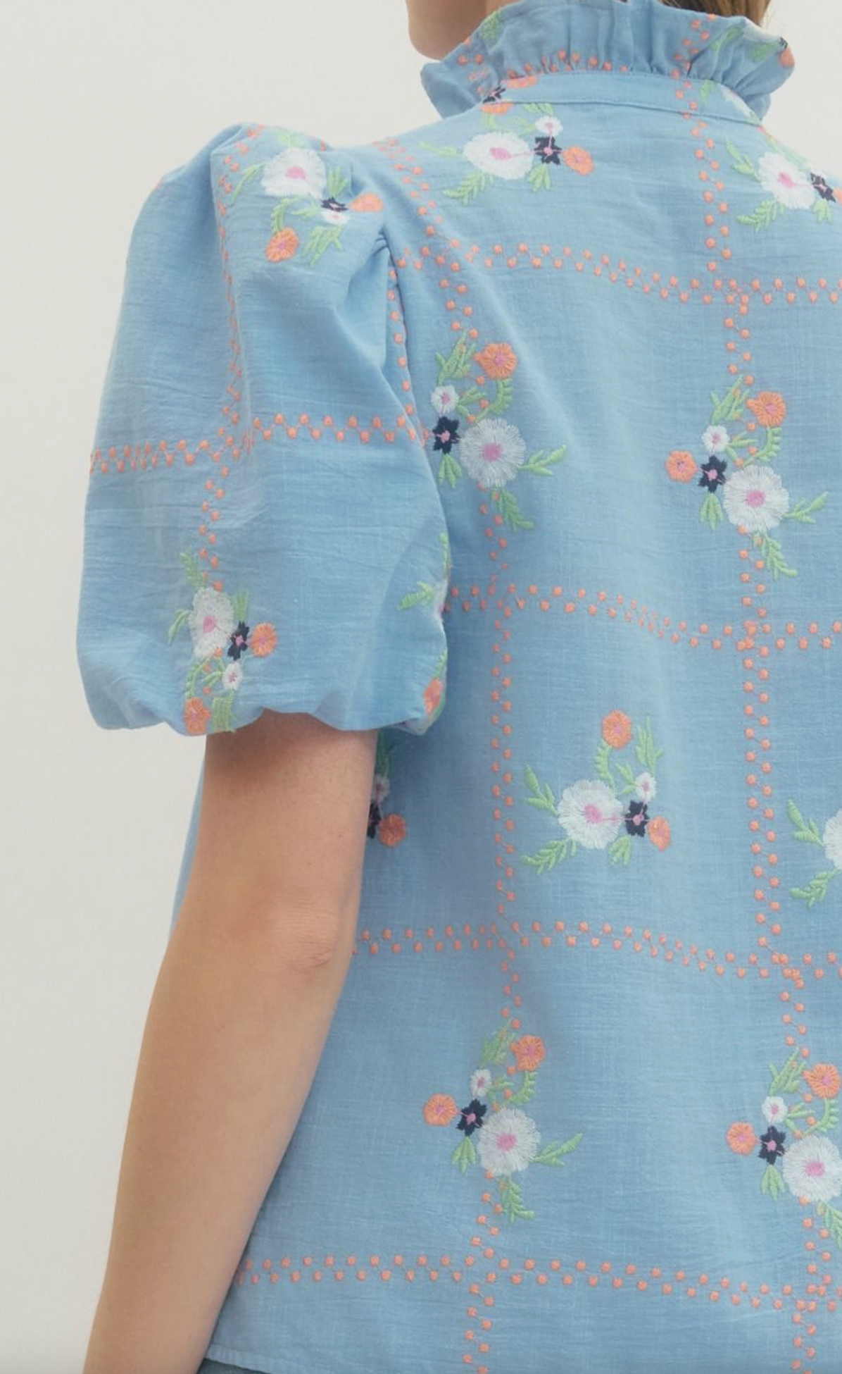 Louise Embroidered Floral Top