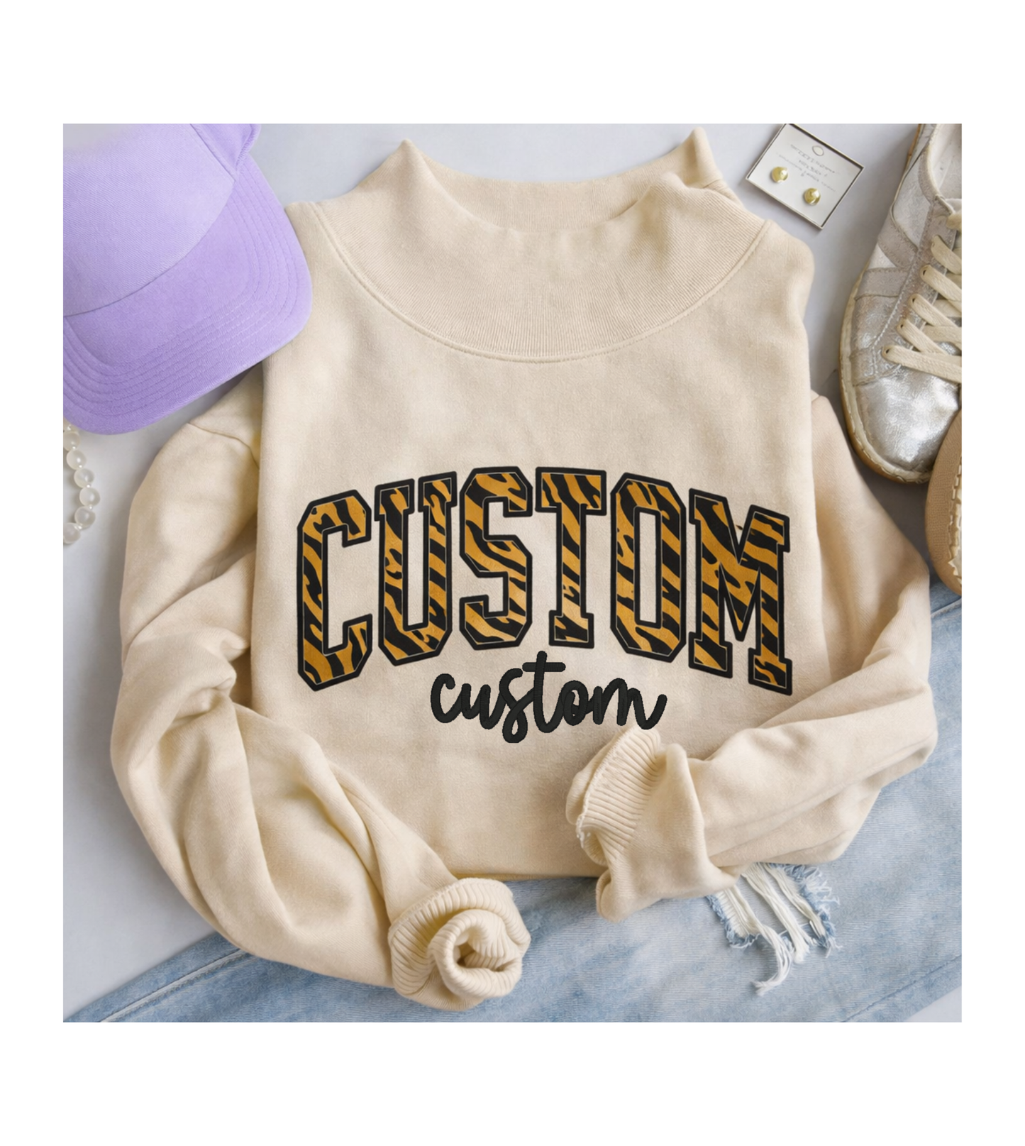 Mockneck Custom Applique and Satin Satin Stitch Make It Your Own