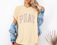Yellow PRAY or AMEN Applique Sweatshirt or T-Shirt