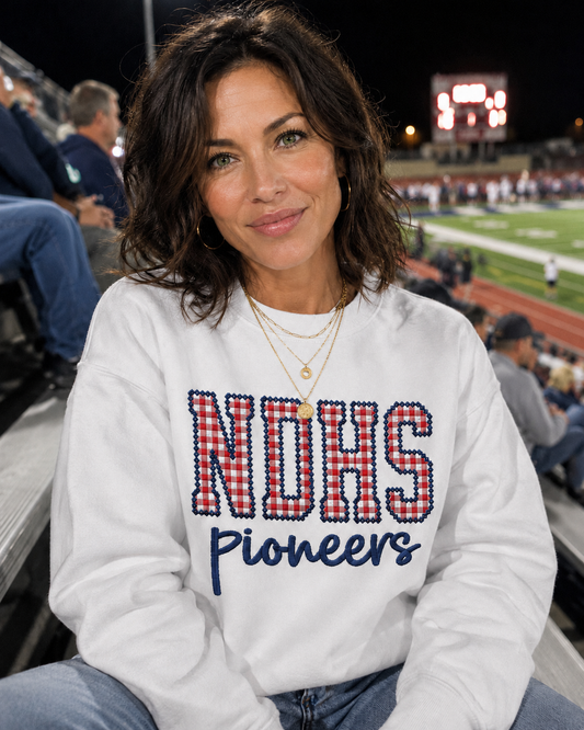 Diamond Stitch Crewneck Sweatshirt