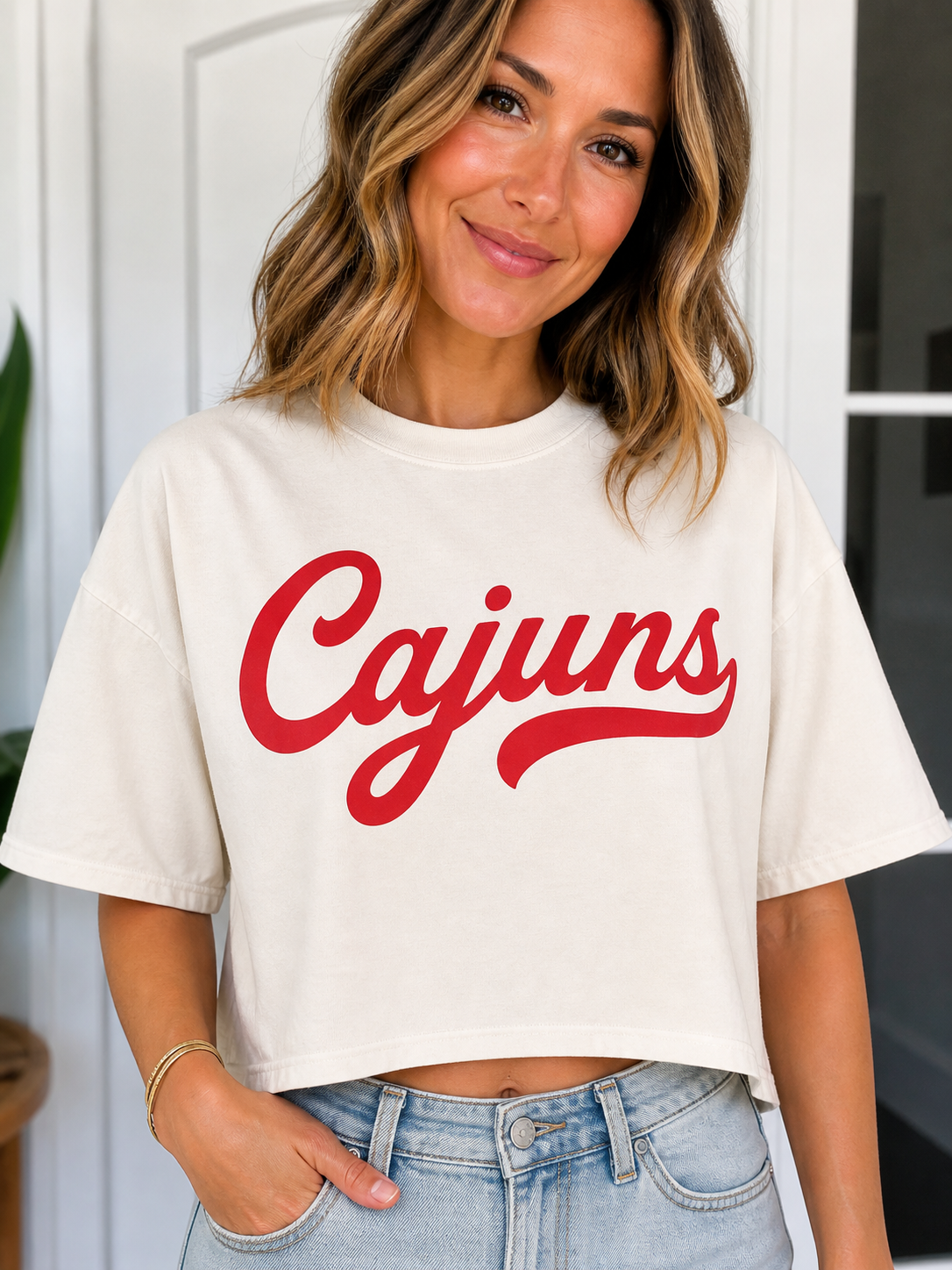 Retro Graphic Tigers or Cajuns Regular or Crop Comfort Colors