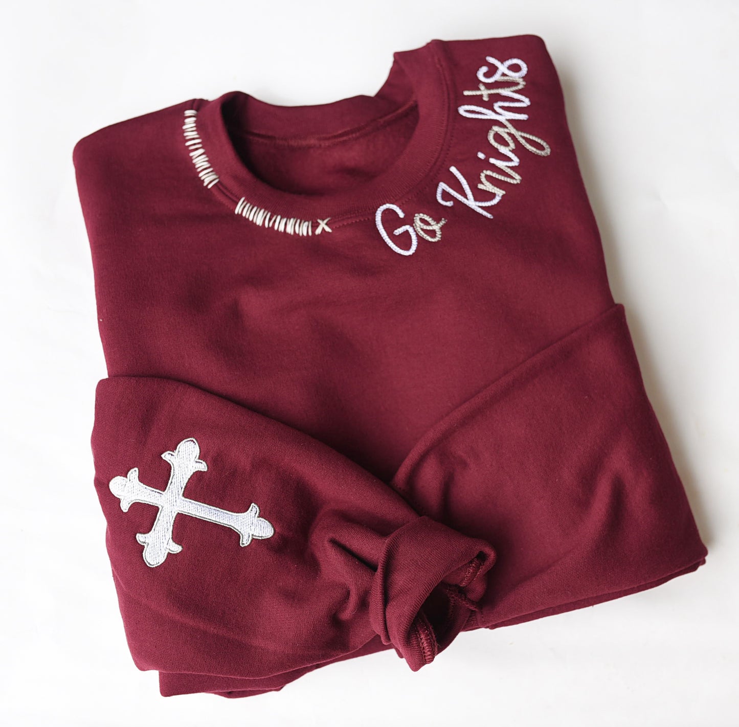 Custom Gameday Embroidered and Hand Stitched Sweatshirt