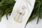 Neutral Santa Wreath Sash