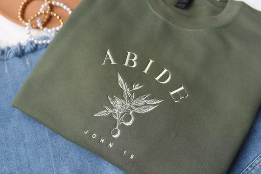 Abide Embroidered Sweatshirt