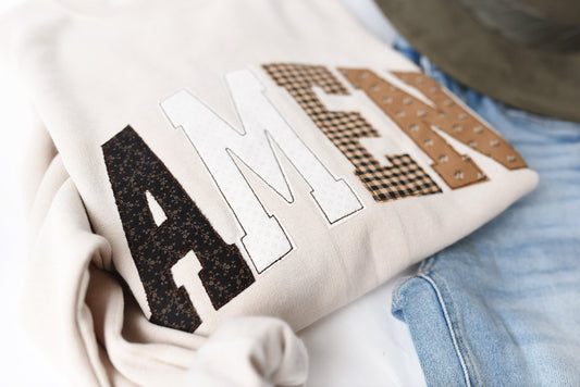 Amen Applique Sweatshirt