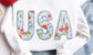 USA Floral + Lace Sweatshirt or T-Shirt