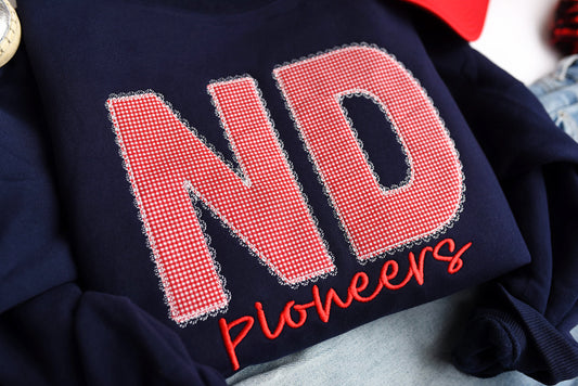 Lace Applique Mockneck