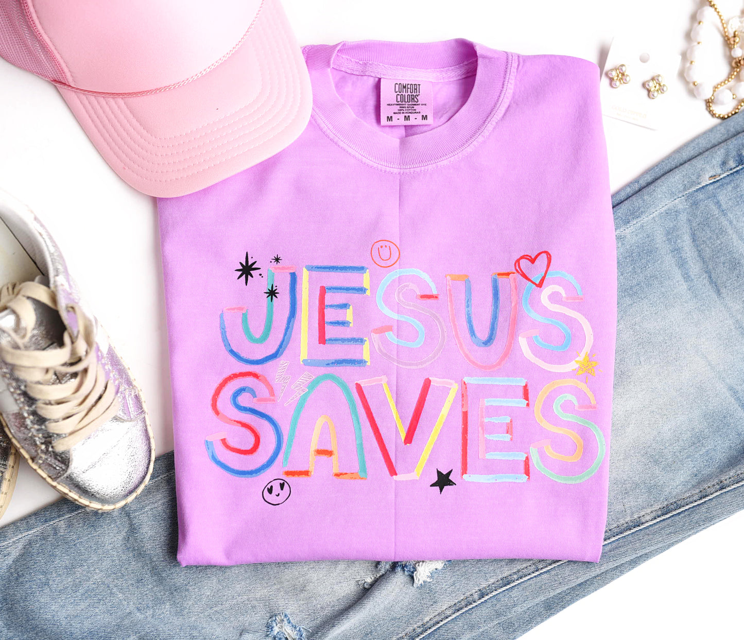 Jesus Saves Comfort Colors Unisex T-Shirt
