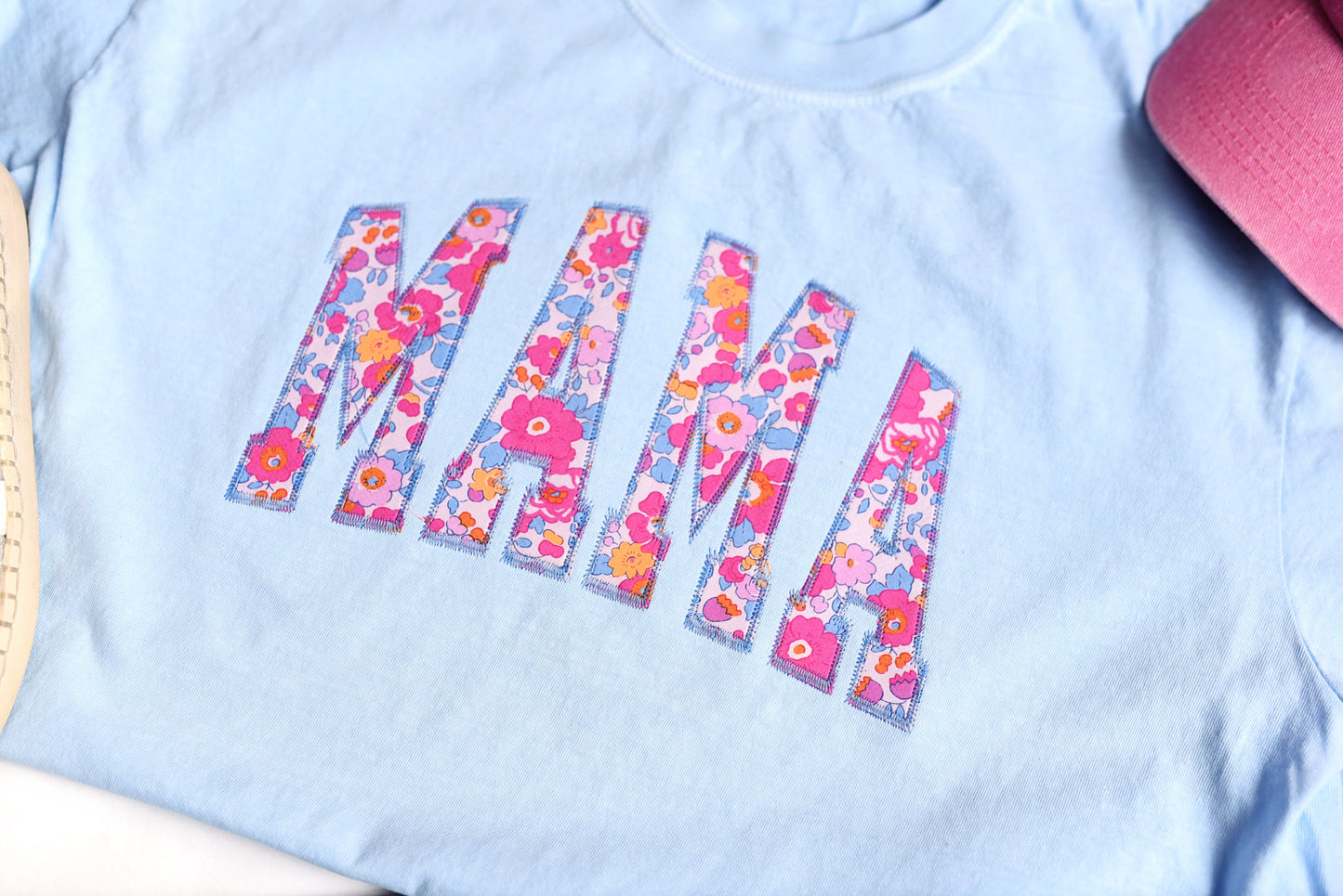 Mama Neon Floral Comfort Colors T-Shirt or Gildan Sweatshirt