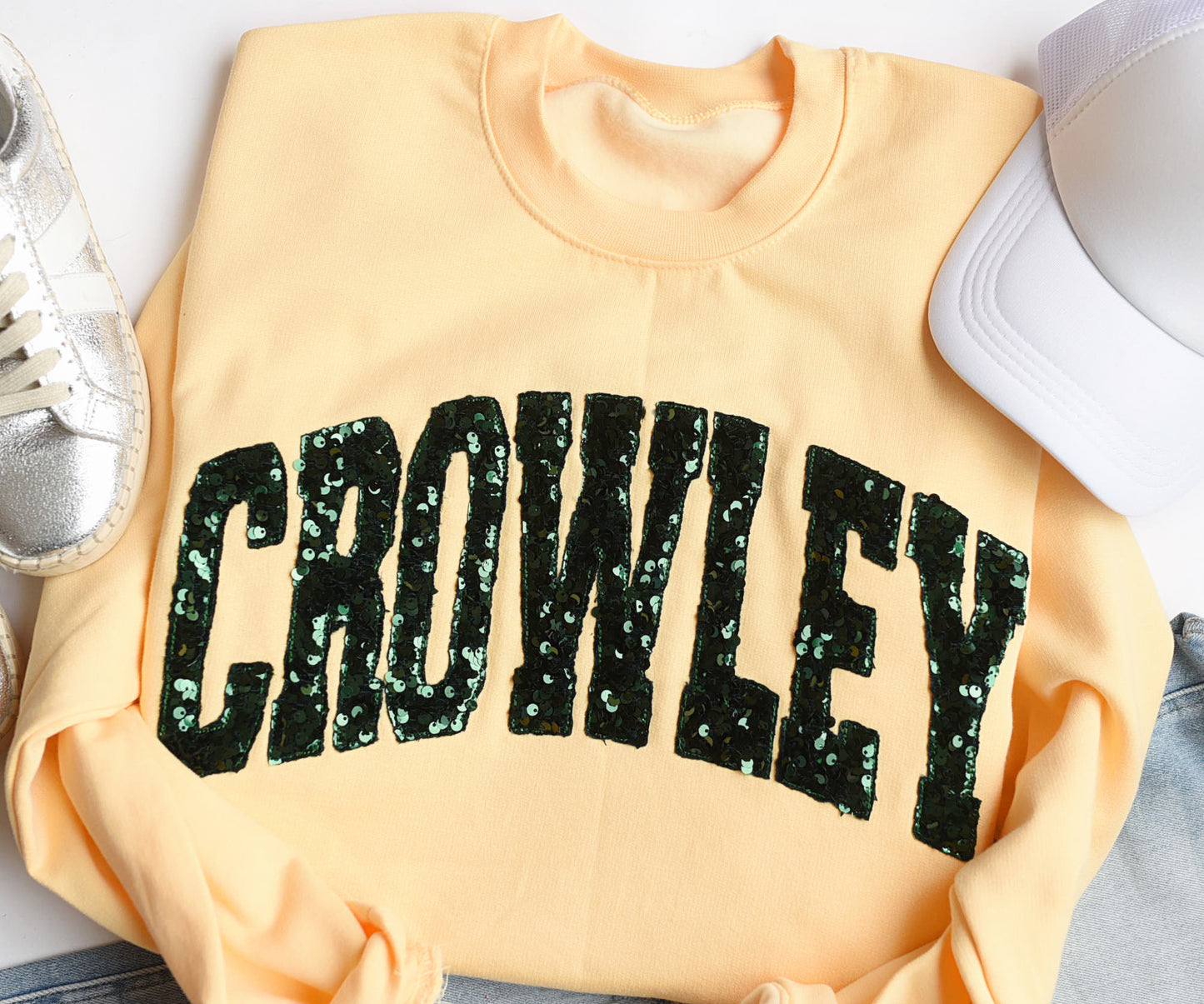 Sequin One Word Sweatshirt