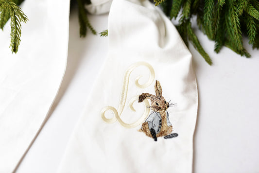 Little Bunny Foo Foo Wreath Sash + Initial