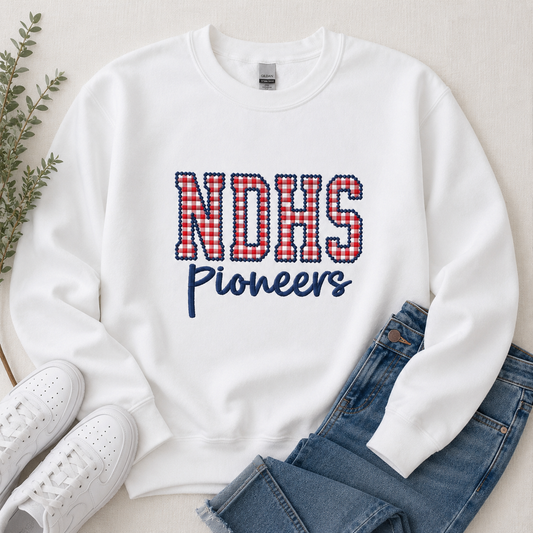 Diamond Stitch Crewneck Sweatshirt