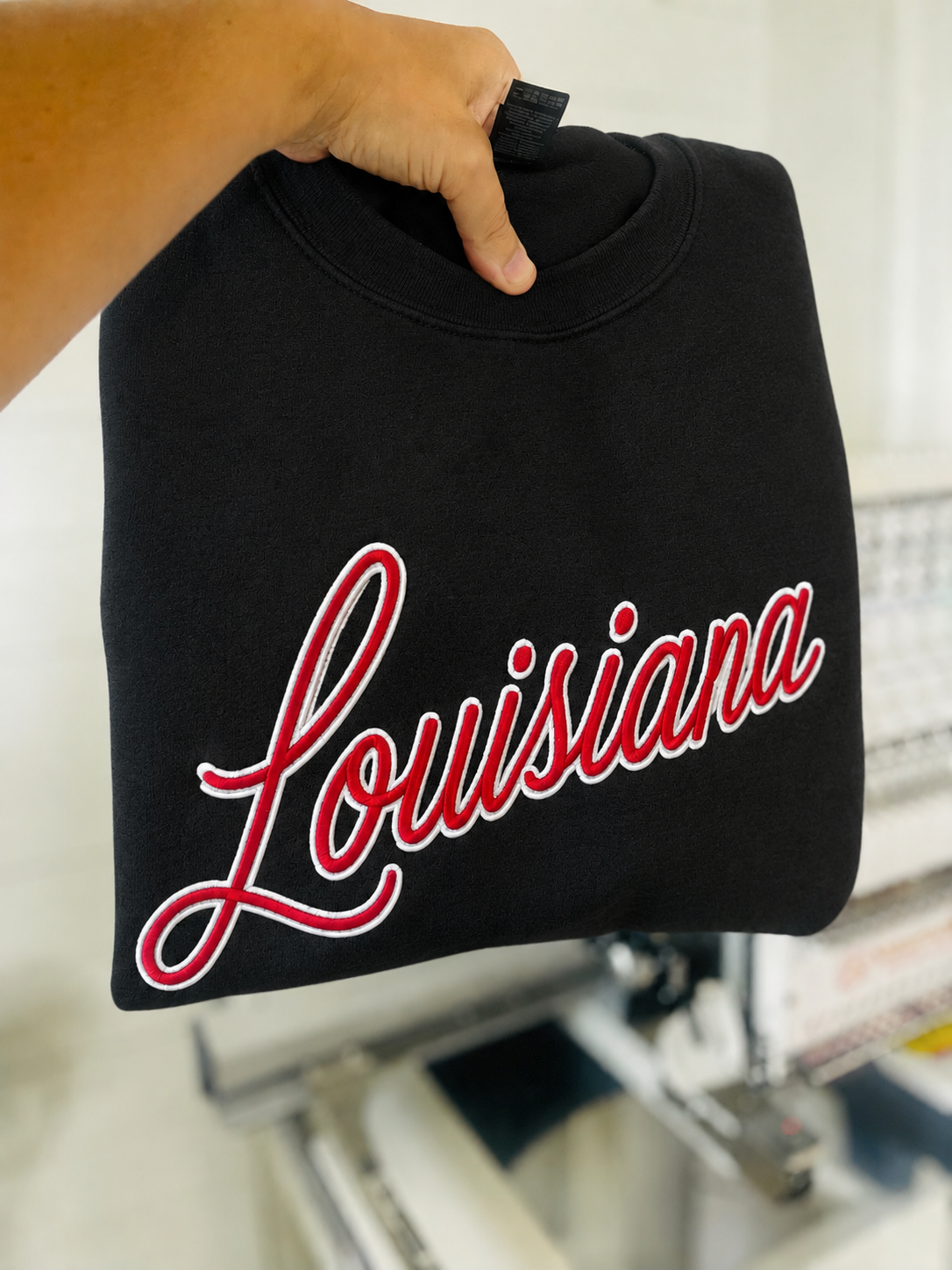 Louisiana Retro Script Sweatshirt