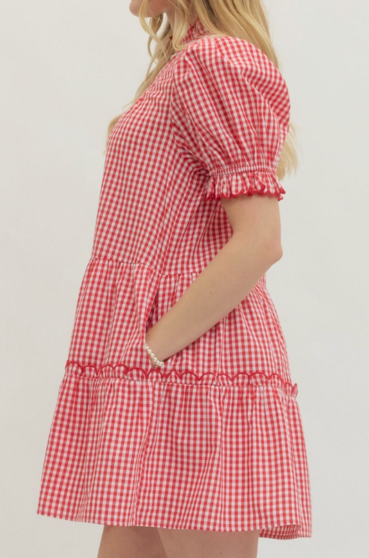 Greer Gingham Dress