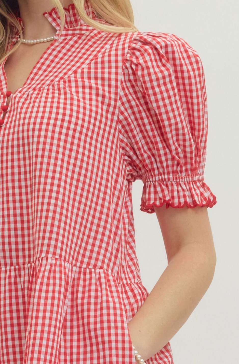 Greer Gingham Dress