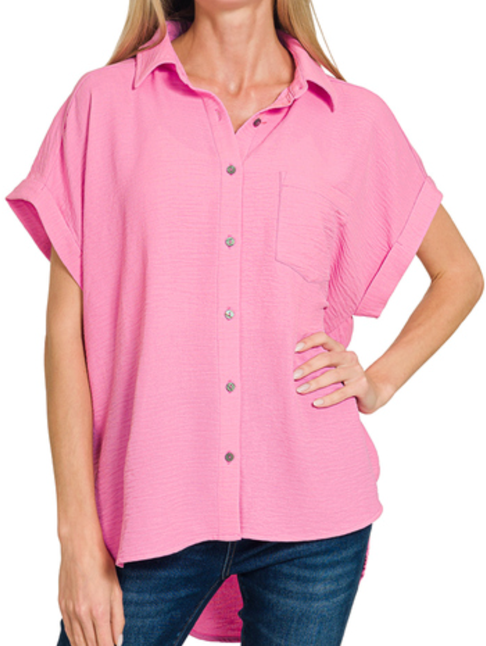 Zenana Button Down