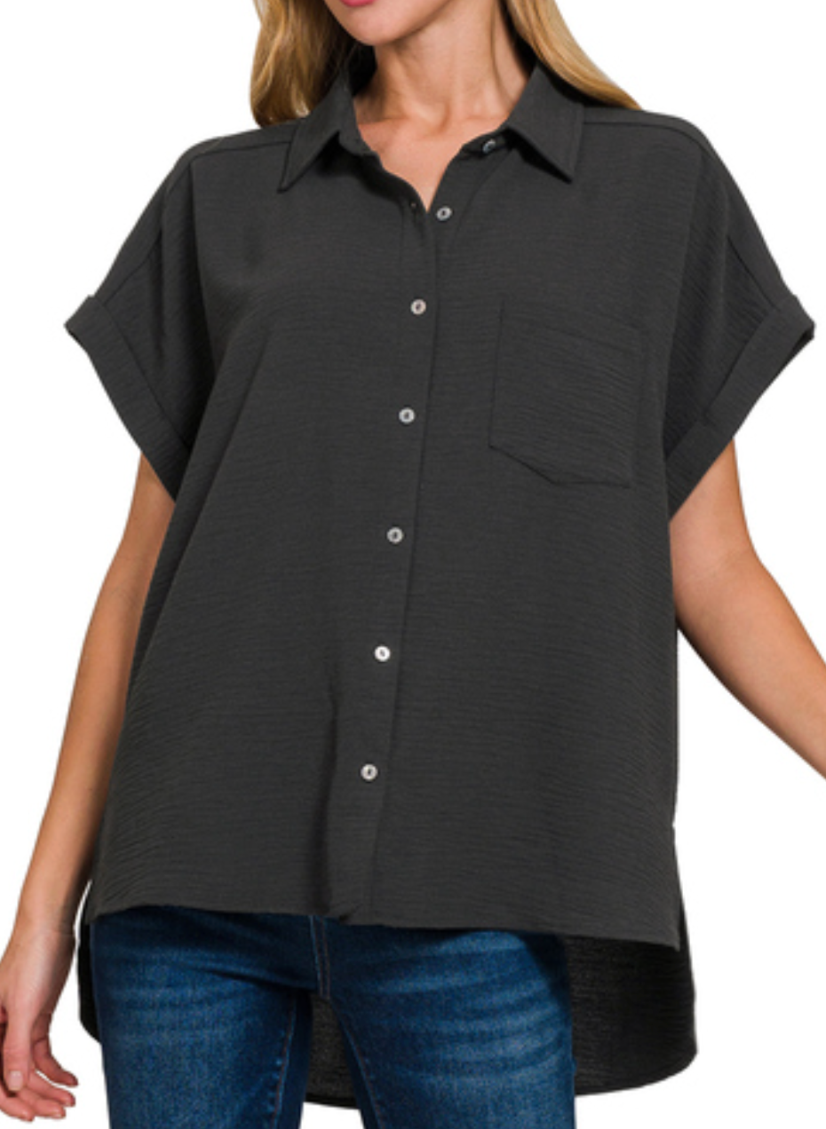 Zenana Button Down