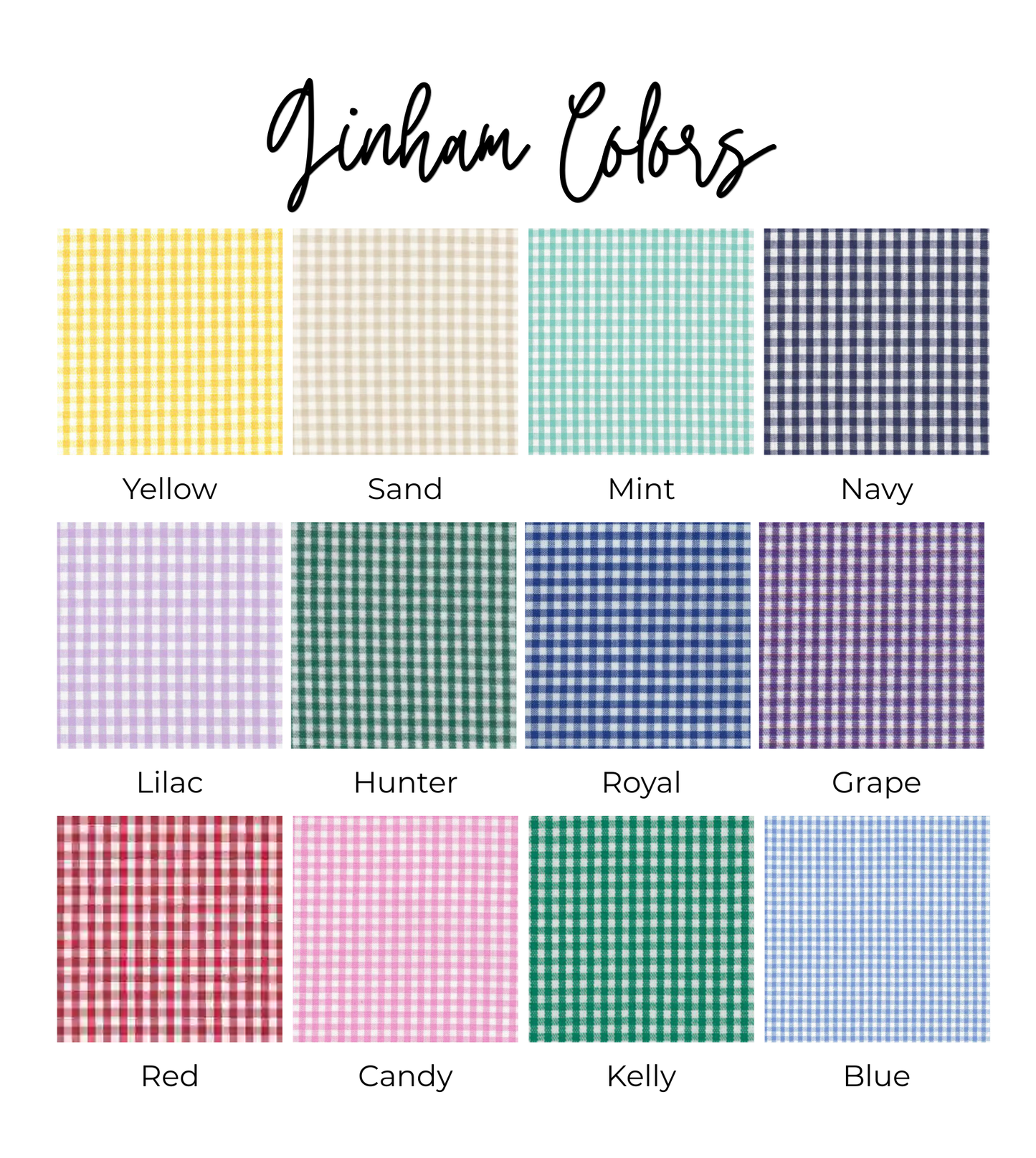 Mockneck Gingham Monogram