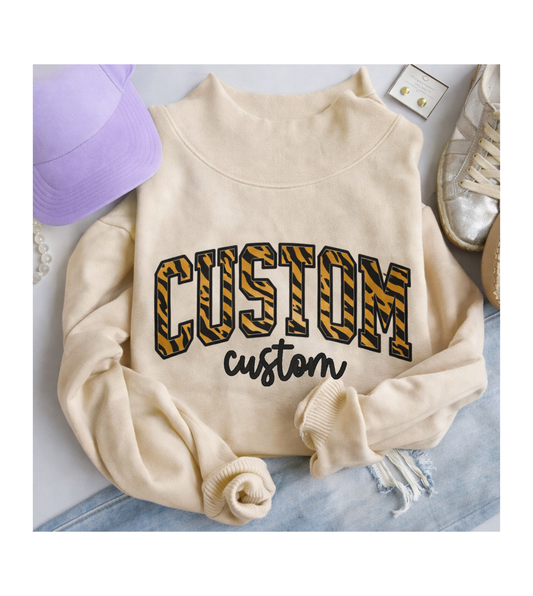 Mockneck Custom Applique and Satin Satin Stitch Make It Your Own