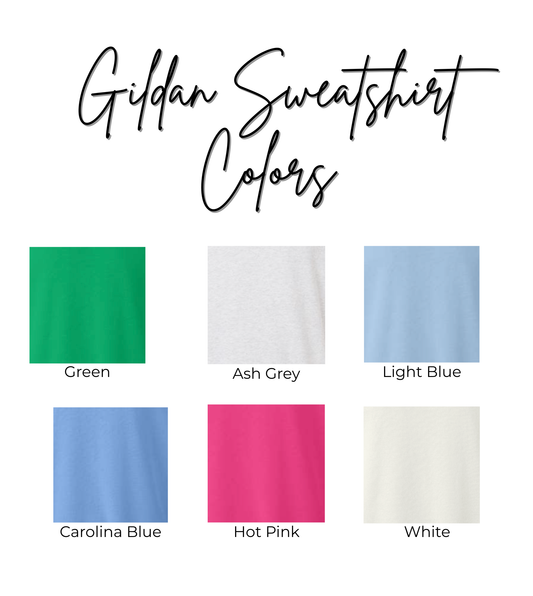 Pray Applique Sweatshirt Gildan Crewneck Unisex