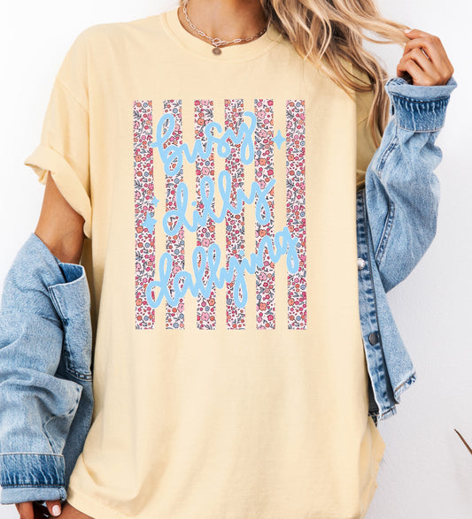 Busy Dilly Dallying Floral Comfort Colors